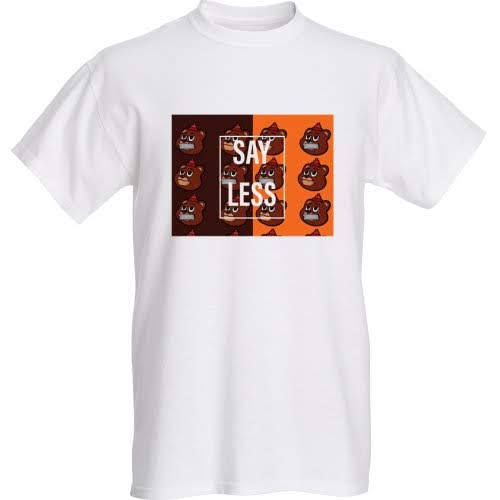 Color Block Bear Tee — White, artwork by Nika B
