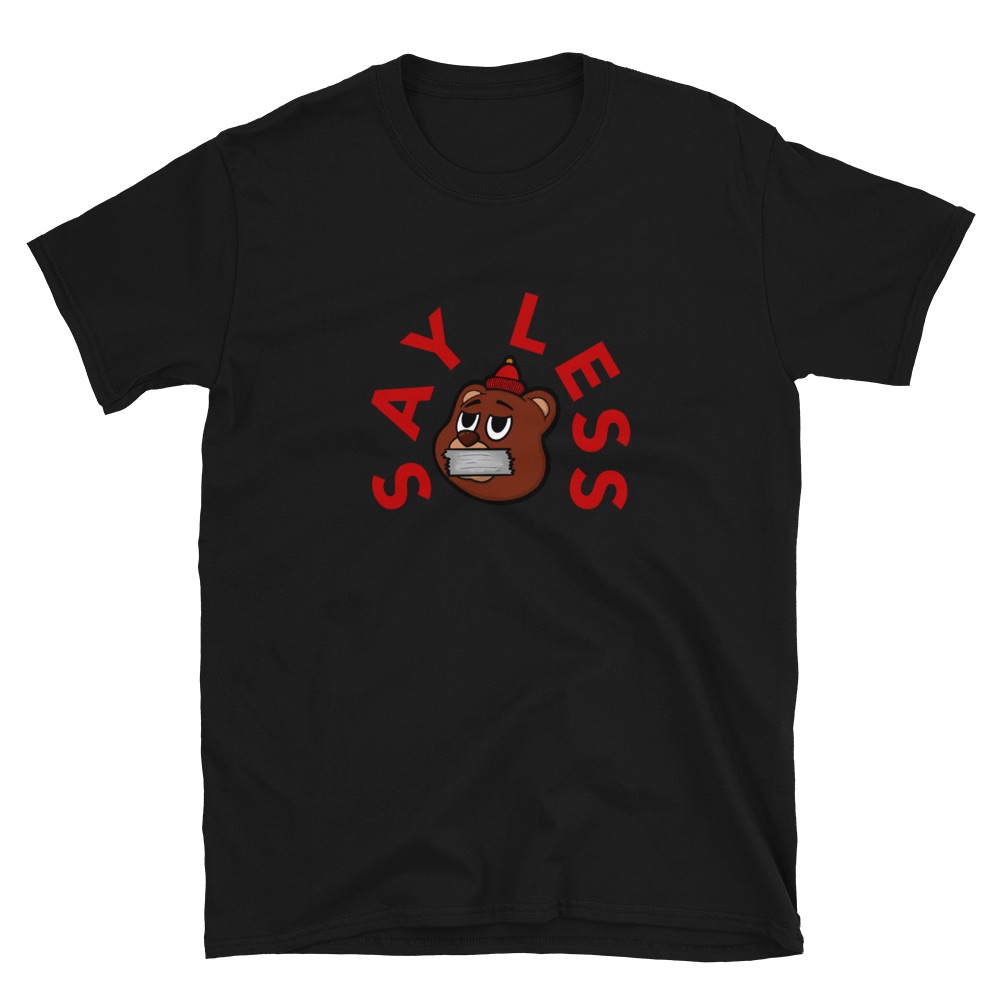 Signature Bear Tee — Black, artwork by Nika B